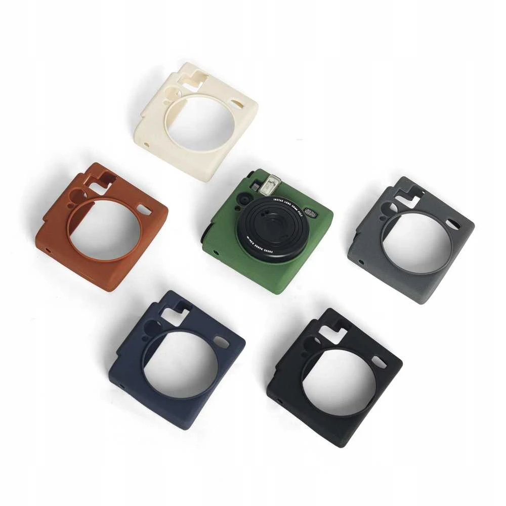 Dėklas LoveInstant Futerał Dėklas Dėklas Case Silikon Do Fuji Fujifilm Instax Mini 99 Ruda