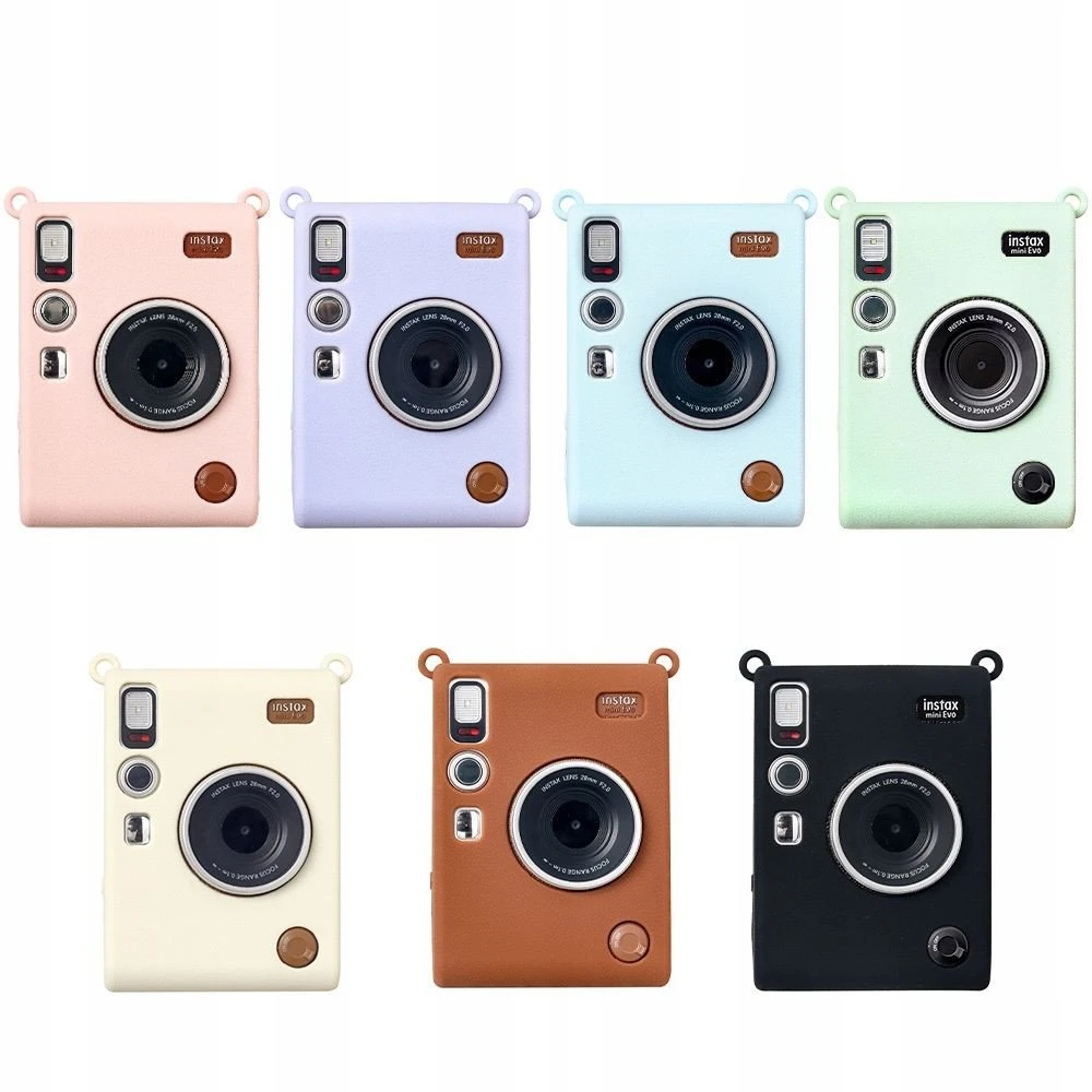 Dėklas LoveInstant Futerał Dėklas Dėklas Case Silikon Fuji Fujifilm Instax Mini Evo / Žalias