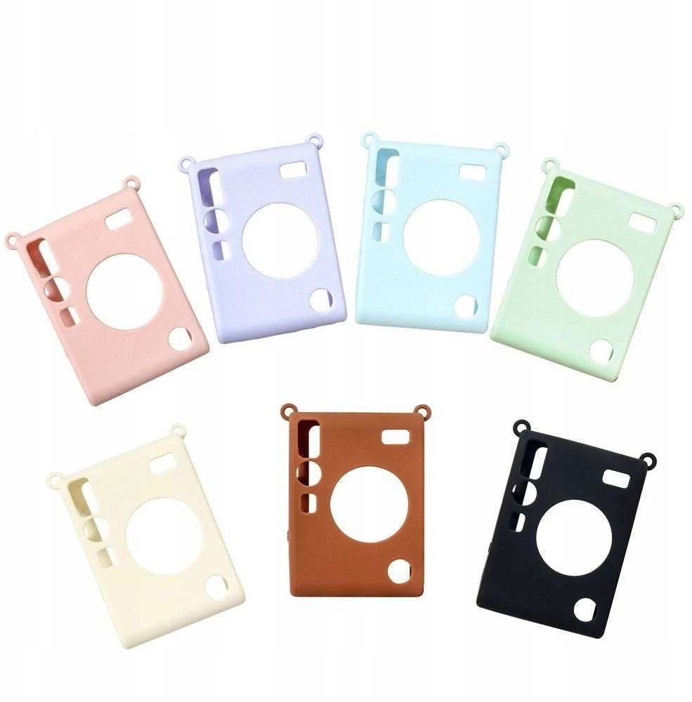 Dėklas LoveInstant Futerał Dėklas Dėklas Case Silikon Fuji Fujifilm Instax Mini Evo / Ruda