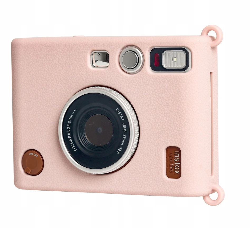 Dėklas LoveInstant Futerał Dėklas Dėklas Case Silikon Fuji Fujifilm Instax Mini Evo / Rožinė
