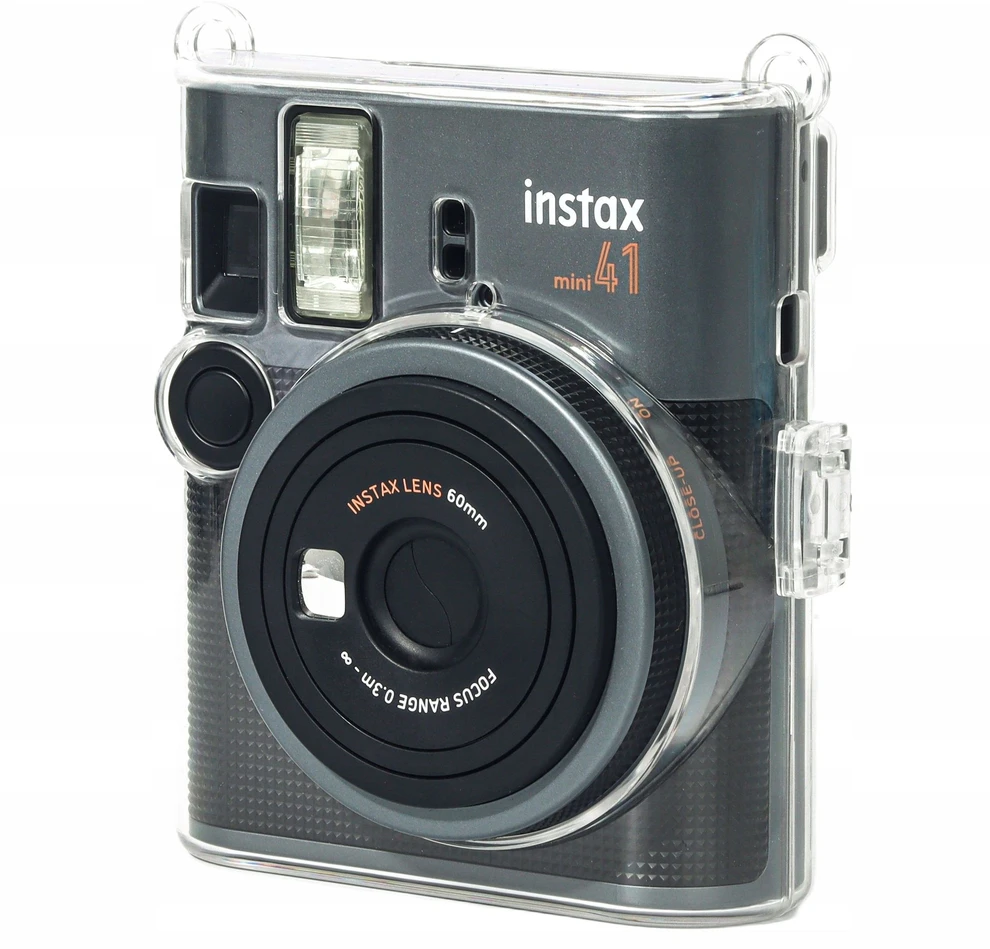 LoveInstant Dėklas Fuji Fujifilm Instax Mini 41 – kietas dėklas, futeralas, etui, apvalkalas / permatomas