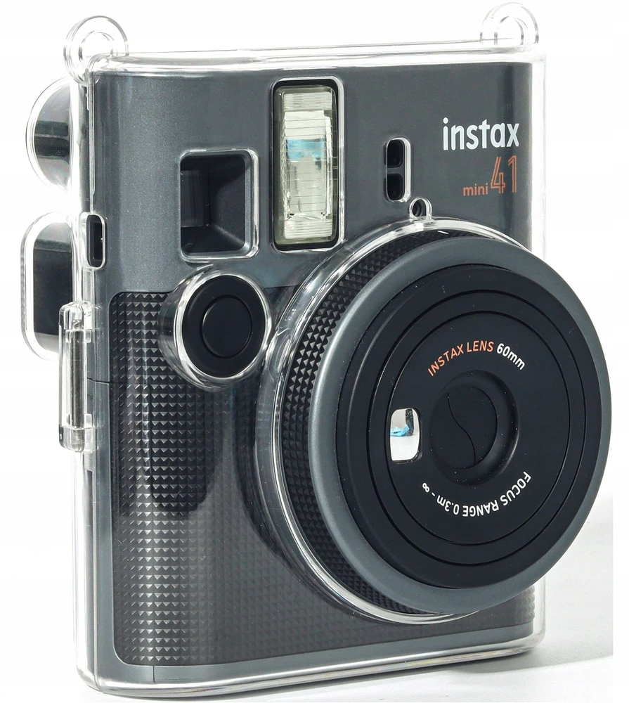 LoveInstant Dėklas Fuji Fujifilm Instax Mini 41 – kietas dėklas, futeralas, etui, apvalkalas / permatomas