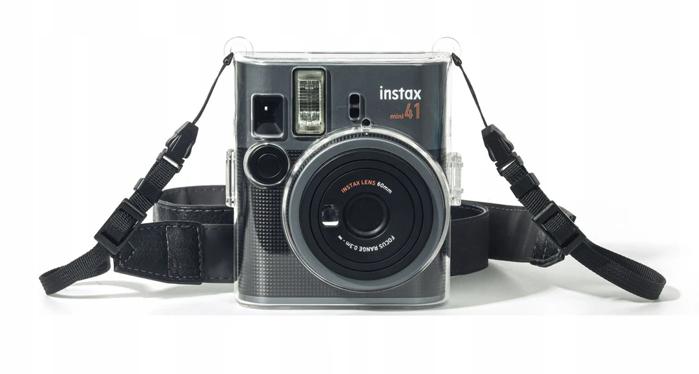 LoveInstant Dėklas Fuji Fujifilm Instax Mini 41 – kietas dėklas, futeralas, etui, apvalkalas / permatomas
