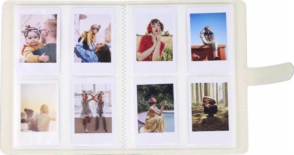 LoveInstant Nuotraukų albumas 128 vnt., skirtas FujiFilm Instax Mini 40 12 11 9 8 7 EVO LiPlay Link / Sidabrinis Flash
