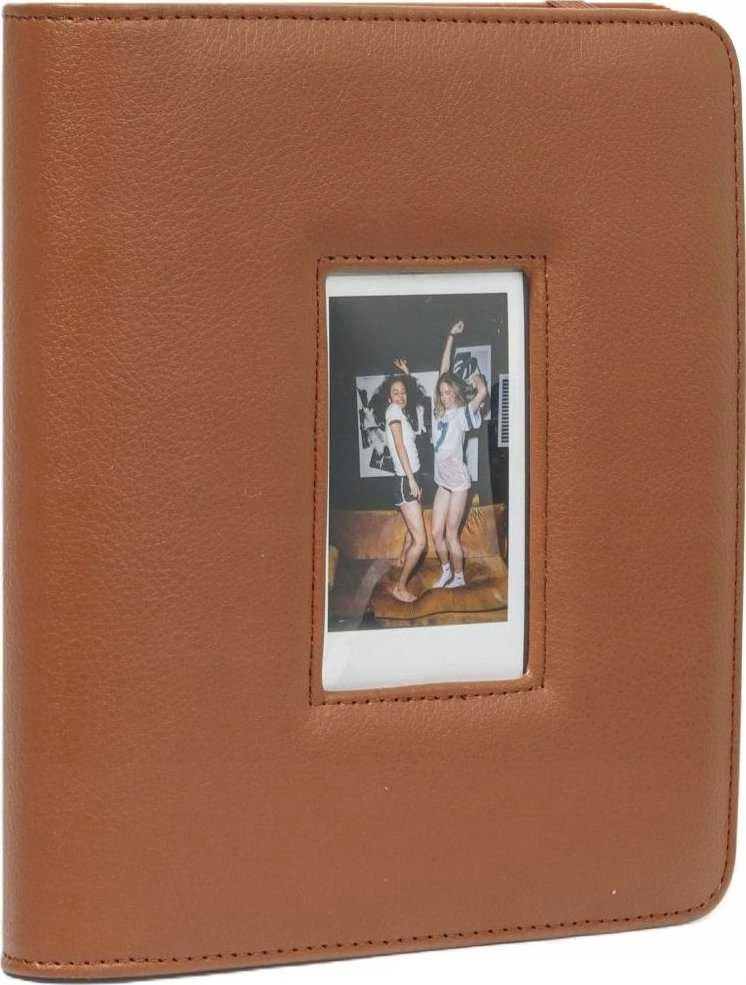 LoveInstant nuotraukų albumas 288 vnt. Skirta Fuji Instax Canon Xiaomi Polaroid Hp Kodak Zink / dangtelis / ruda