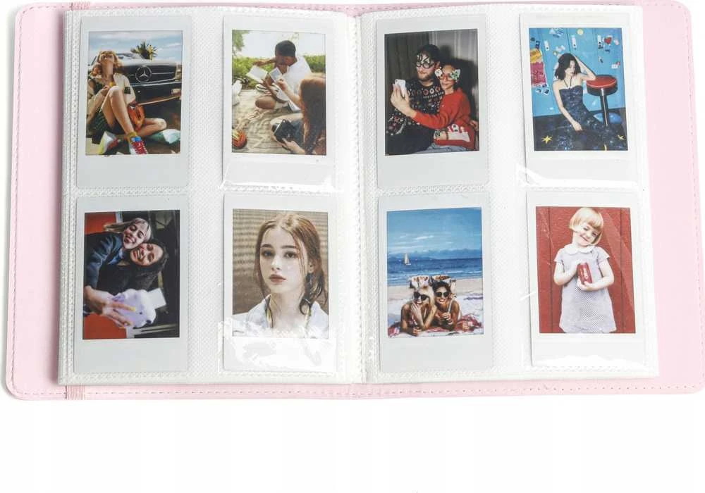 LoveInstant nuotraukų albumas 288 vnt. skirtas Fuji Instax Canon Xiaomi Polaroid HP Kodak ZINK / Langas ant dangtelio / Violetinė