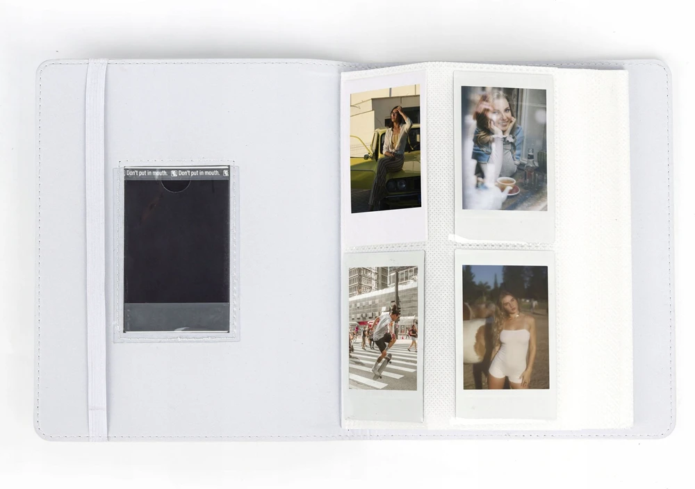 LoveInstant nuotraukų albumas 288vnt. skirtas Fuji Instax Canon Xiaomi Polaroid HP Kodak ZINK / Langas ant dangtelio / mėlynas