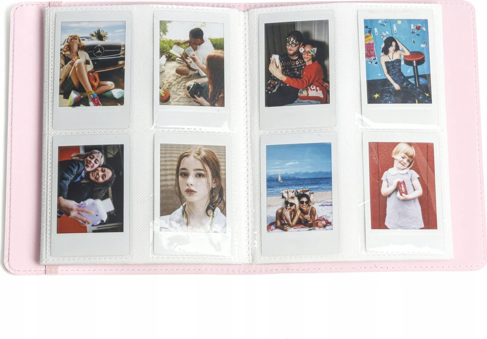 LoveInstant nuotraukų albumas 288vnt. skirtas Fuji Instax Canon Xiaomi Polaroid HP Kodak ZINK / Langas ant dangtelio / mėlynas