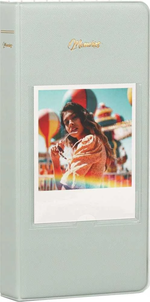 „LoveInstant“ nuotraukų albumas, 64 nuotraukos, „Fuji Instax Wide 400 Square“, „Polaroid 600 Sx70 Now“ / „Žalias“