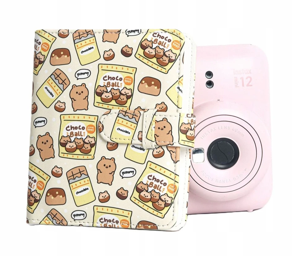 LoveInstant fotoalbumas 64 nuotraukoms, skirtas Fujifilm Instax Mini 99 41 12 40 11 Evo Liplay Link / Šokoladiniai meškiukai