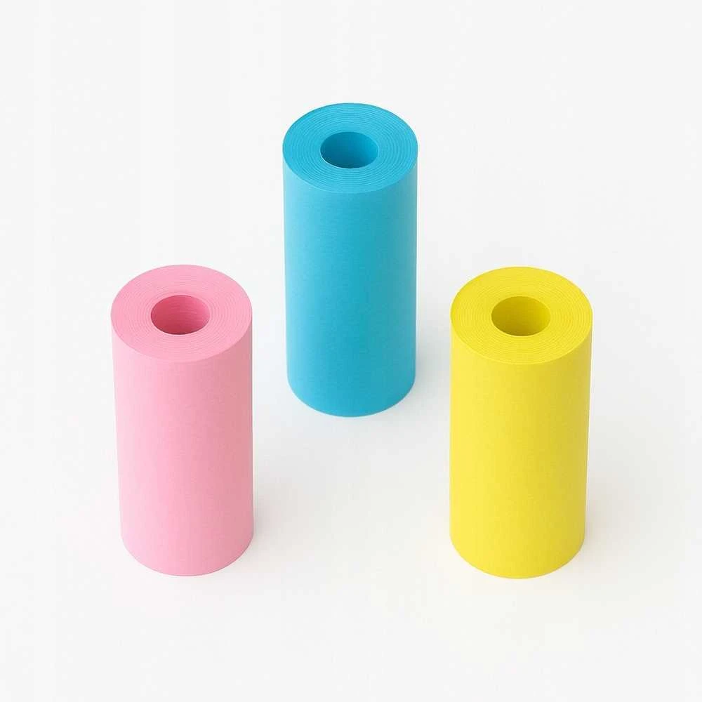 LoveInstant lipnus popierius lipdukai įdėklai spalva 3x rulonas 3,5 m Love Instant X6 / S1 / Phomemo T02 / M02x
