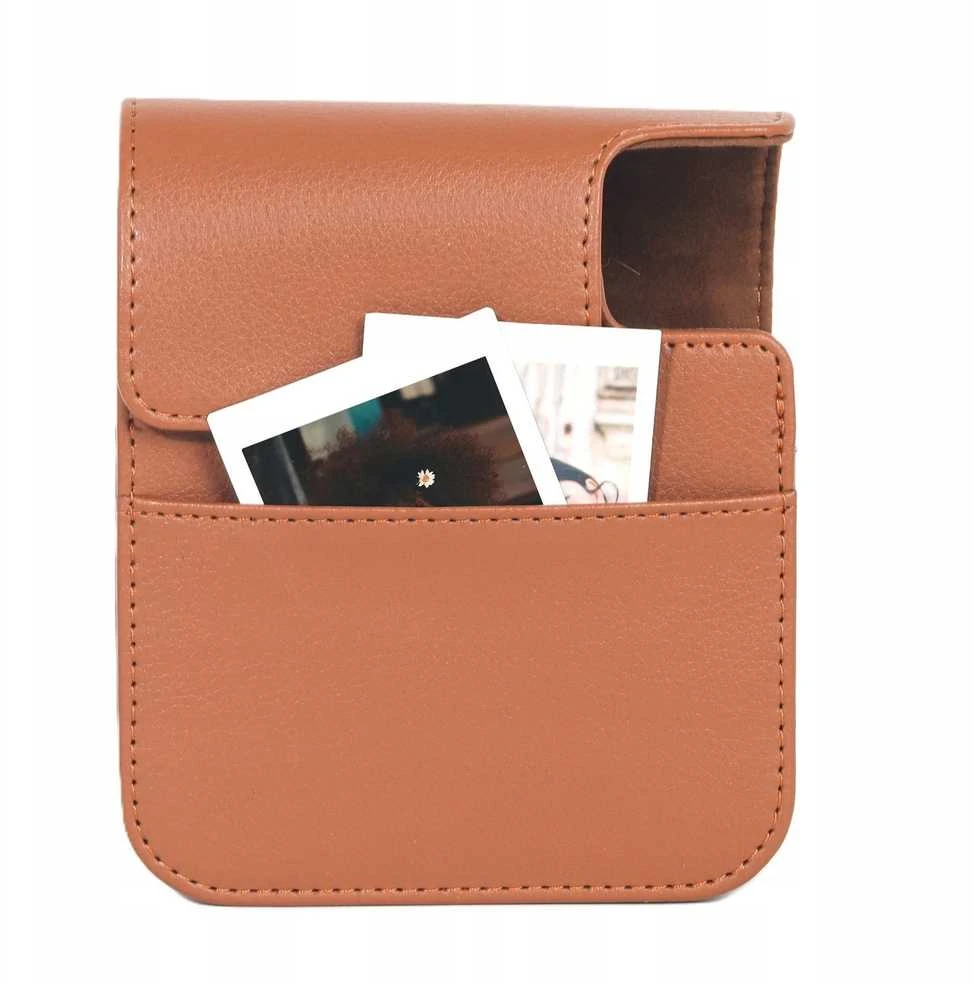Dėklas LoveInstant Rinkinys 4w1 Futerał Album Dėklas BOX Naklejki Zdjęcia do Fuji Instax Mini 41 / Ruda
