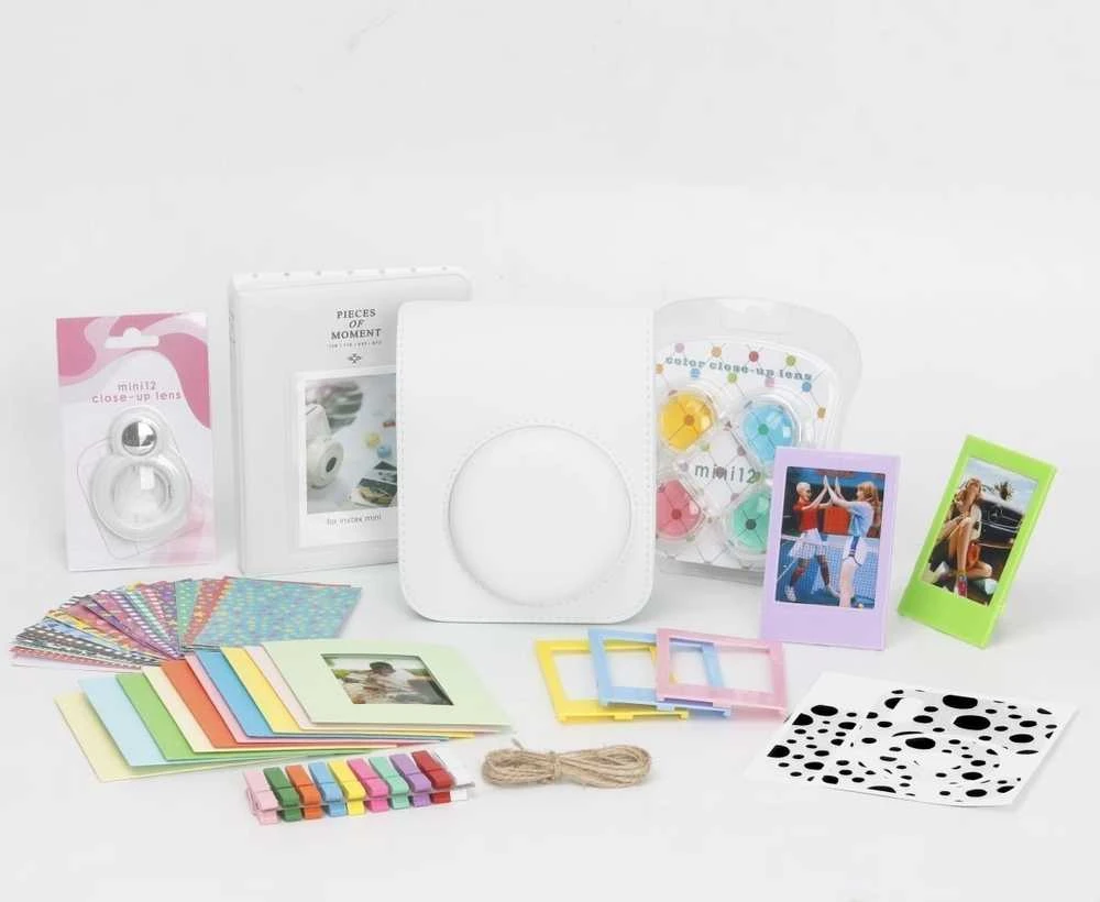 LoveInstant rinkinys 8W1 priedai Fujifilm Instax mini 12 / Baltas