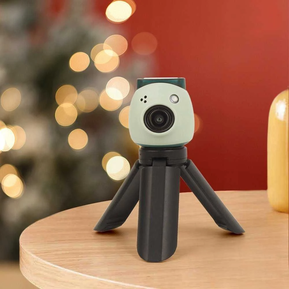 LoveInstant Set 5in1 Priedai Dėklas Albumas Lipdukai Rėmai Trikojis Fuji Instax Pal / Juodas