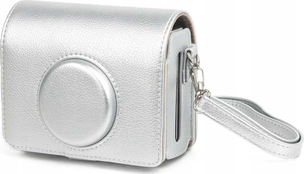 Dėklas LoveInstant Sidabrinė Dėklas Dėklas Futerał + Szkło 9h + 10x Naklejki Do Fujifilm Instax Mini Evo