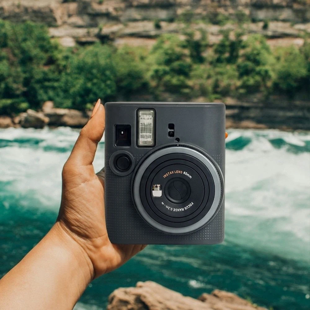 Dėklas LoveInstant Futerał Dėklas Dėklas Case Osłona Silikon Do Fuji Fujifilm Instax Mini 41 / Pilka