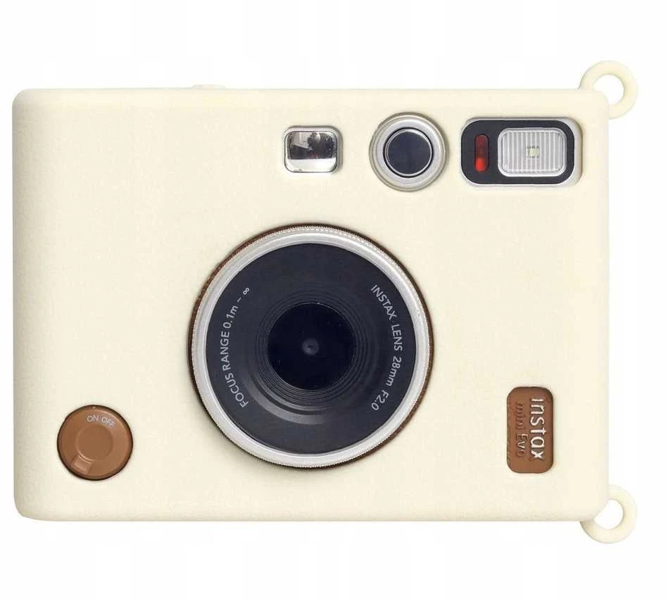 Dėklas LoveInstant Futerał Dėklas Dėklas Case Silikon Do Fuji Fujifilm Instax Mini Evo / Baltas
