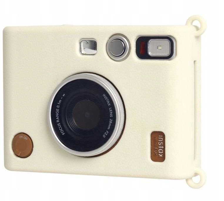 Dėklas LoveInstant Futerał Dėklas Dėklas Case Silikon Do Fuji Fujifilm Instax Mini Evo / Baltas