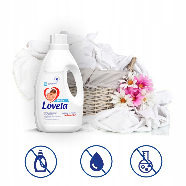 Lovela Baby hipoalerginis skalbiklis spalvotiems kūdikių ir vaikų drabužiams, 4.5 l