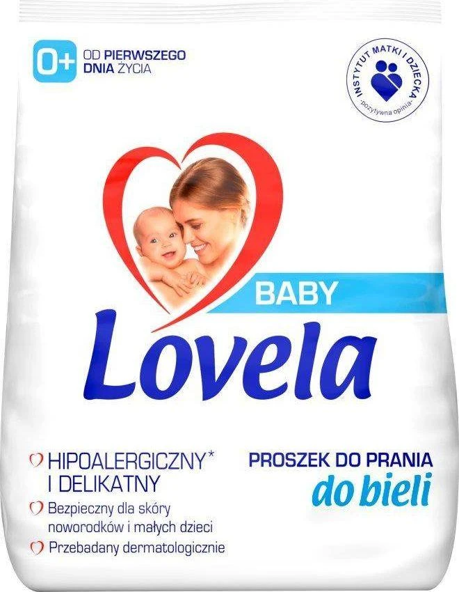 Lovela LOVELA _ Baby hypoalergic milteliai skalbti kūdikių ir kūdikių drabužius balta 1,3kg