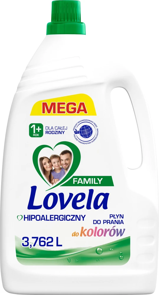 Lovela Skalbimo priemonė Lovela Family Color 3,762L (57 skalbimai)