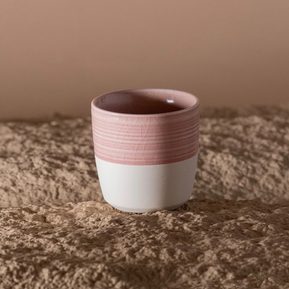 Loveramics Dale Harris - 150ml Flat Baltas Cup - Rožinė