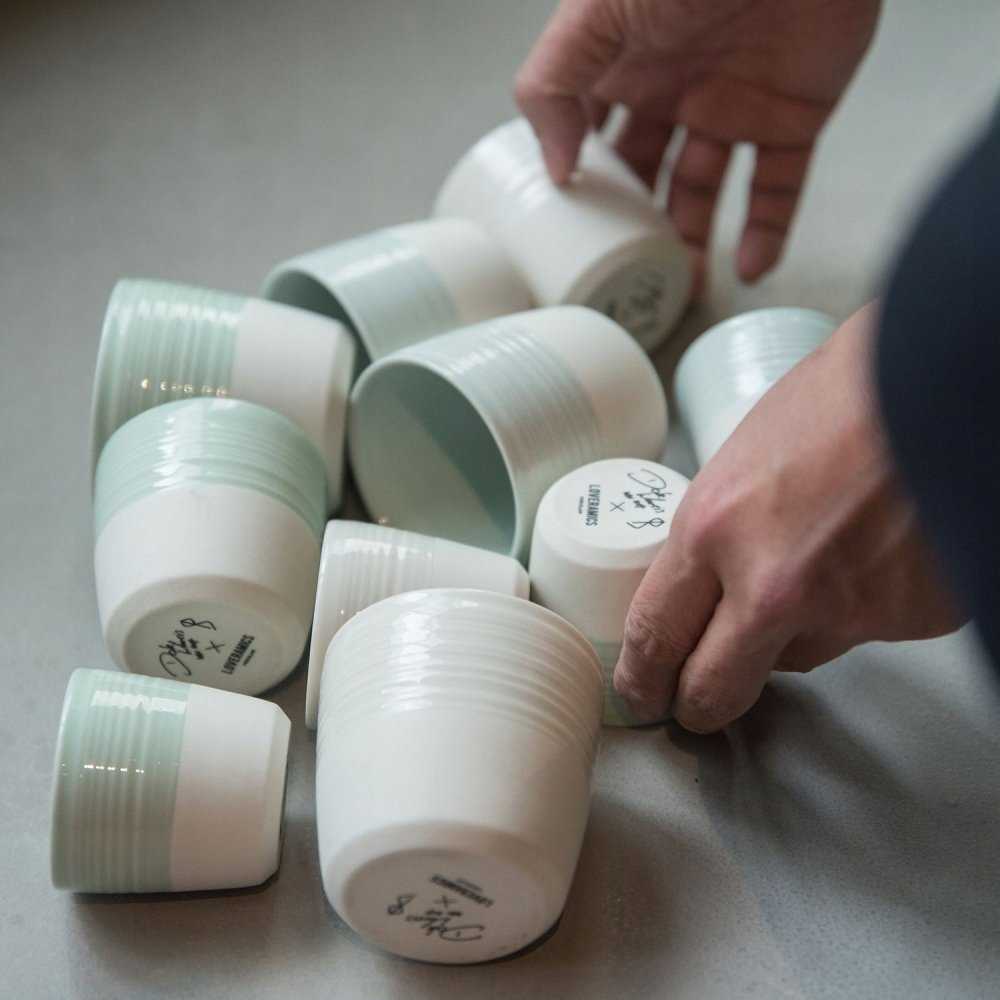 Espresso cup Loveramics Dale Harris Champions Signature (Celadon Žalias), 80 ml
