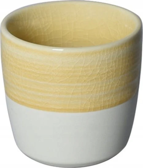 Loveramics Dale Harris - 150ml Flat Baltas Cup - Geltona