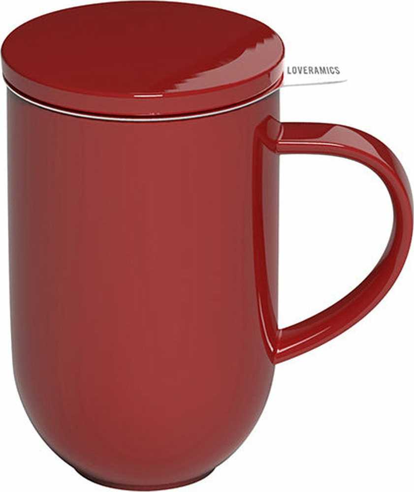 Loveramics Pro Arbata - 450 ml Puodelis su Infuser - Raudona