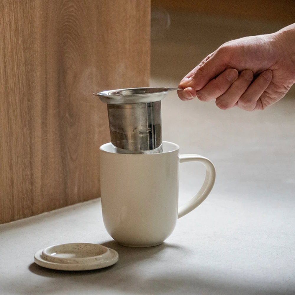 Tea mug with an infuser and lid Loveramics Pro Tea rusvai gelsvas, 300 ml