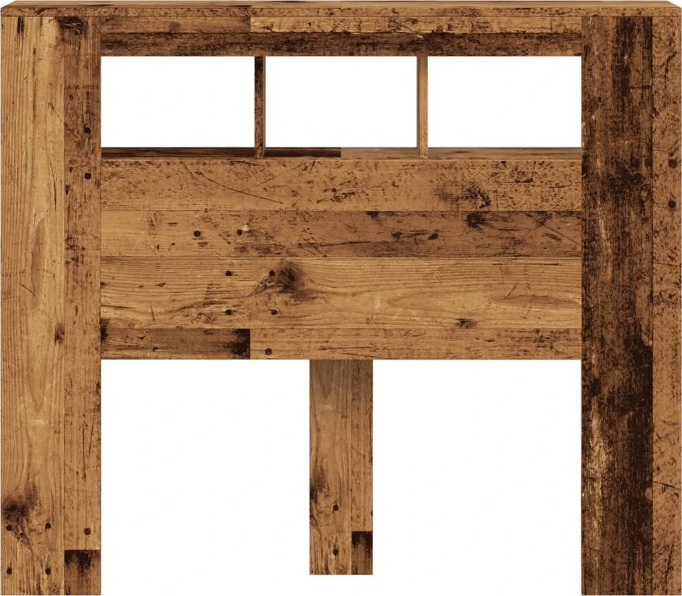 LED galvūgalis, medienos, 120x18,5x103,5cm, apdirbta mediena