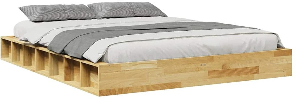 Lovos rėmas be čiužinio 140x190 cm ąžuolo masyvo