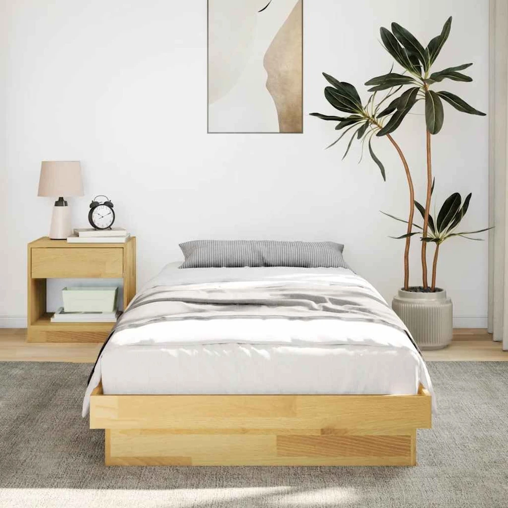 Lova lovos rėmas be čiužinio 75x190 cm ąžuolo masyvo