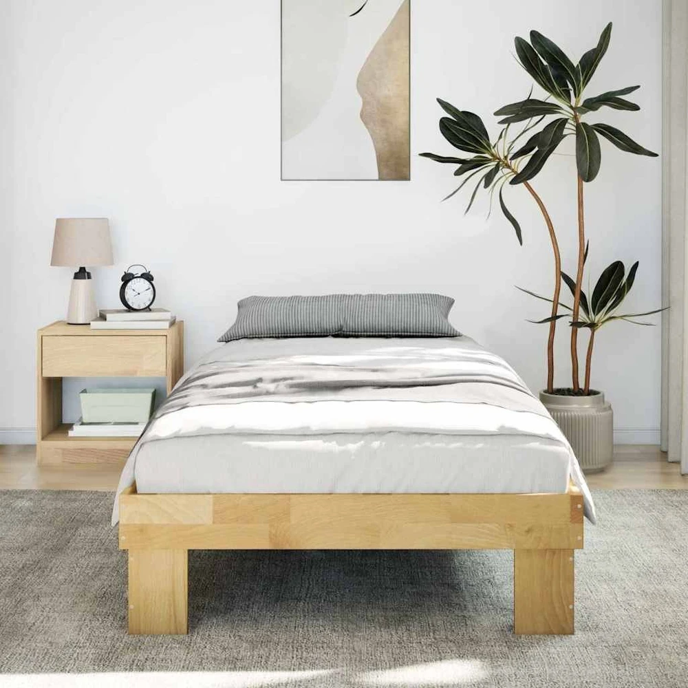 Lova Lovos rėmas be čiužinio 75x190 cm ąžuolo masyvo