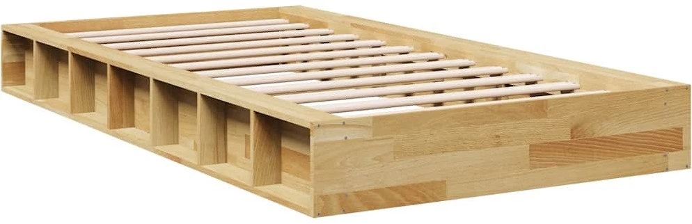 Lovos rėmas be čiužinio 90x200 cm ąžuolo masyvo
