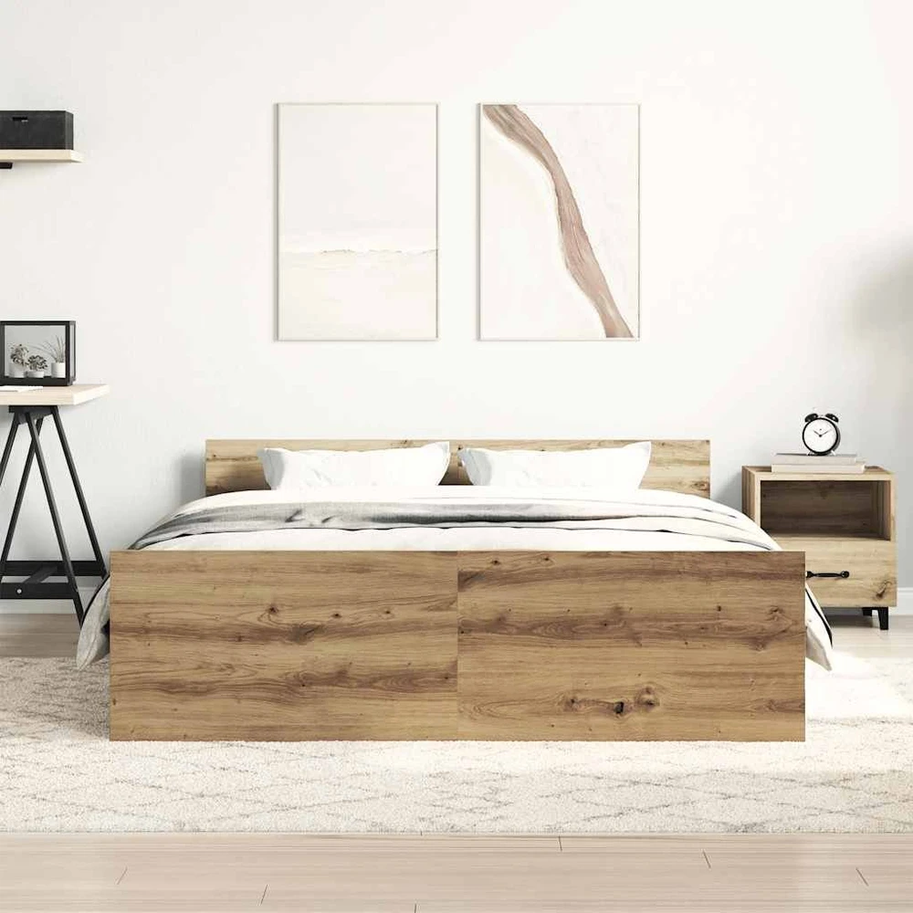 Lovos rėmas be čiužinio, artisano ąžuolo, 140x200 cm