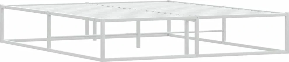 Lovos rėmas be čiužinio, baltas, 160x200cm, metalas