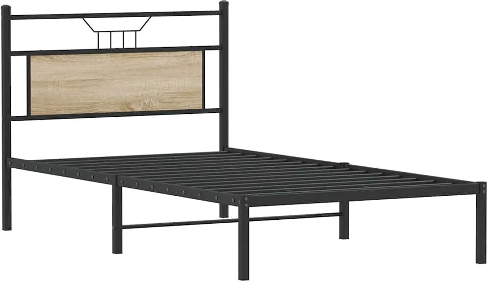 Lova Lovos rėmas be čiužinio, ąžuolo, 107x203 cm, apdirbta mediena