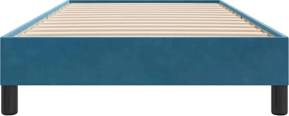 Lova Lovos rėmas be čiužinio Tamsiai mėlynas 80x220 cm aksomas