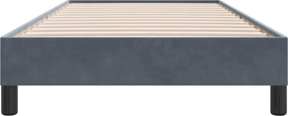 Lova Lovos rėmas be čiužinio Tamsiai pilka 80x220 cm aksomas