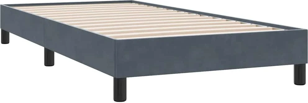Lova Lovos rėmas be čiužinio Tamsiai pilka 90x210 cm aksomas
