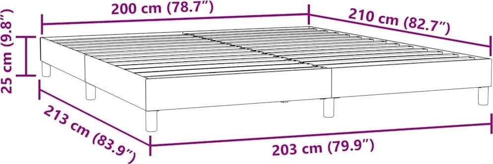 Lova Lovos rėmas be čiužinio Tamsiai pilka 200x210 cm aksomas