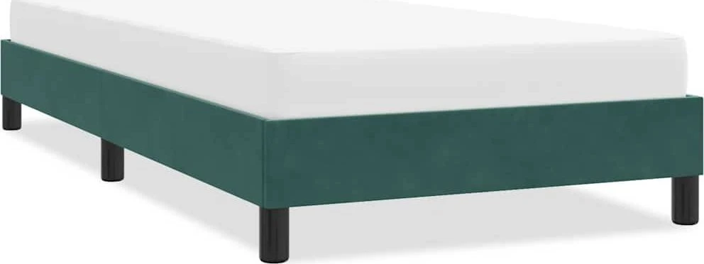 Lova Lovos rėmas be čiužinio Tamsiai žalias 90x210 cm aksomas