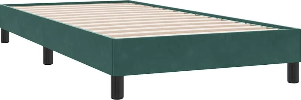 Lova Lovos rėmas be čiužinio Tamsiai žalias 80x210 cm aksomas