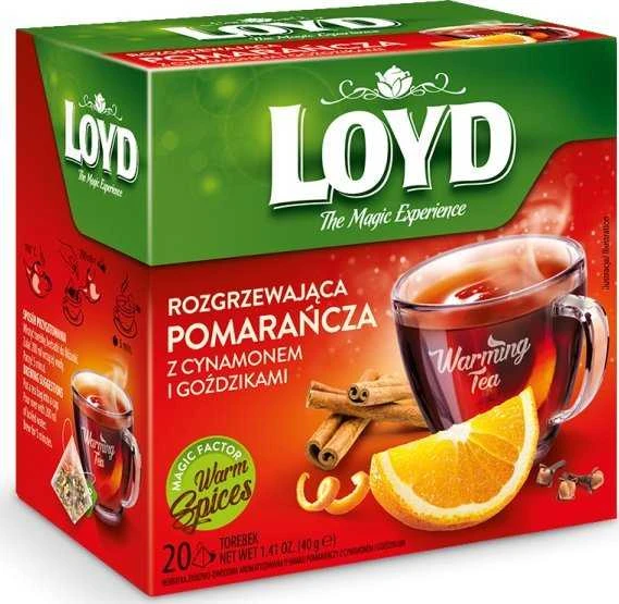 LOYD apelsinų ir cinamono arbatos pakuotė