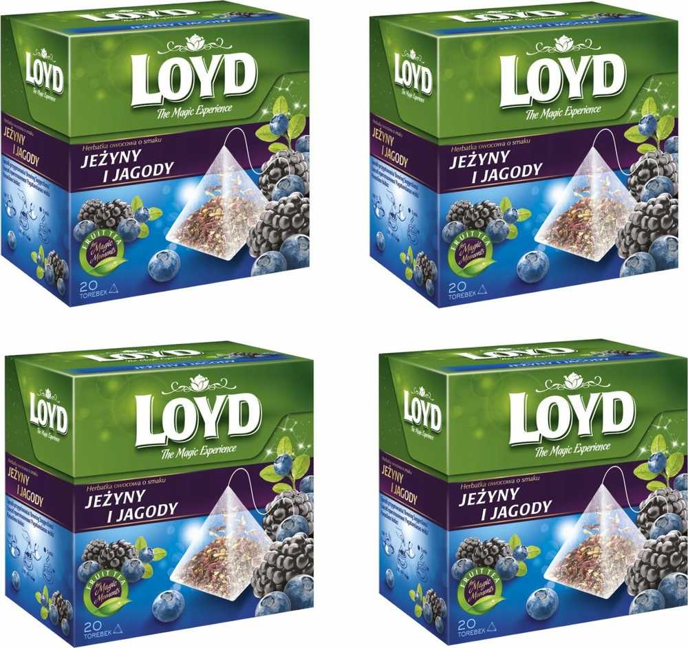 Art Spozywcze Koszyk EXPRESS TEA LOYD BLACKBERRY/BLUEBERRY PUD 20 Vnt