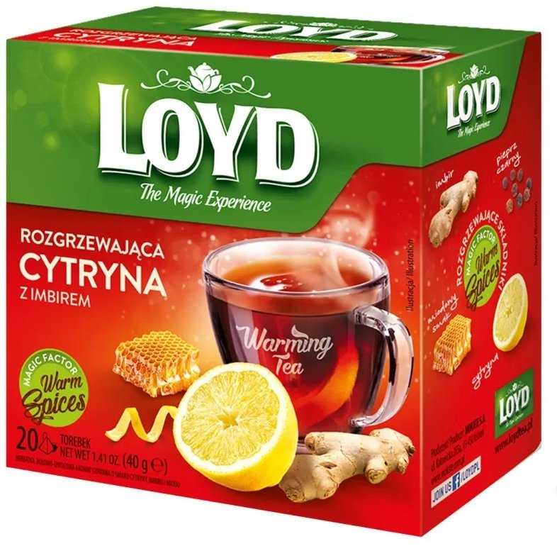 Loyd Šildanti arbata su imbieru, citrina ir medumi, 20 pakelių