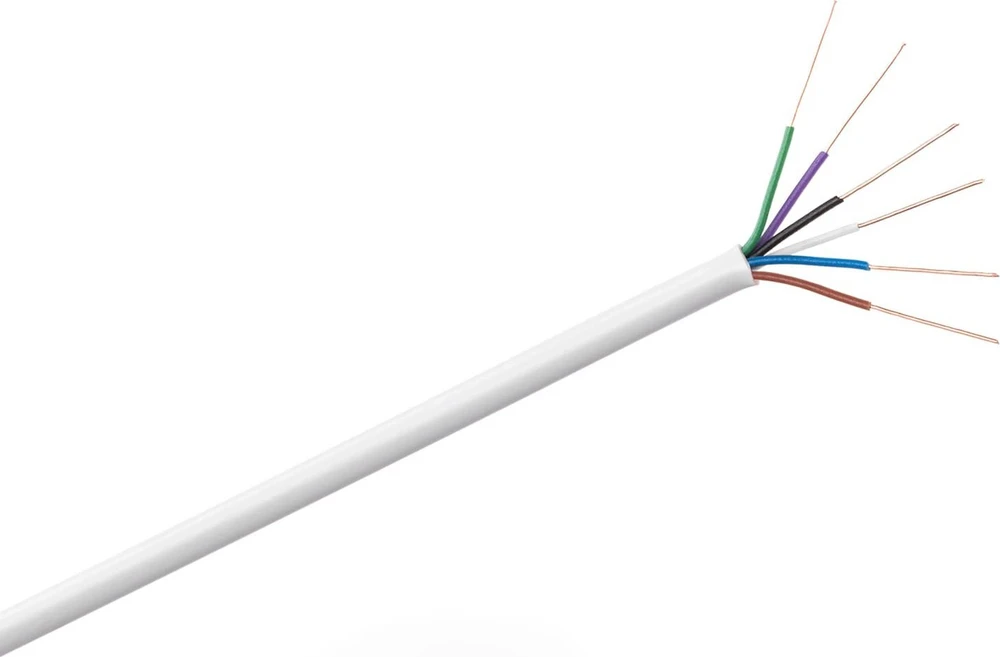 5526# Oem Signalizacijos kabelis YDTY 6-branduolių 0.5mm - baltas - 100m