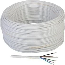 5526# Oem Signalizacijos kabelis YDTY 6-branduolių 0.5mm - baltas - 100m