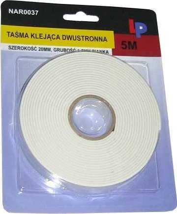 Taśma REBEL dvipusė lipni juosta (1,5 mm x 20 mm x 5 m)